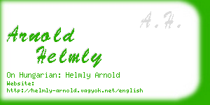 arnold helmly business card